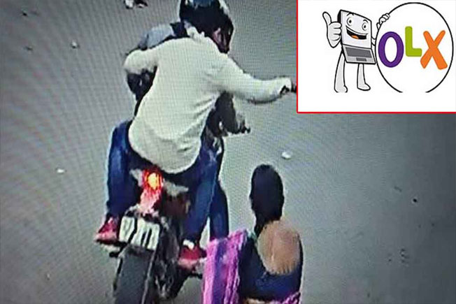 Chain snatchers, steal gold chains, OLX Rent Bikes, OLX