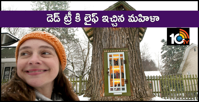 A Woman Turned a 110 Year Old Dead Tree into a Little Free Library