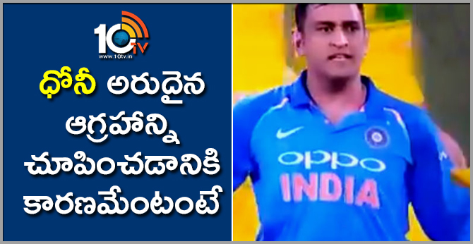 ధోనీ అరుదైన ఆగ్రహాన్ని చూపించడానికి కారణమేంటంటే.. ధోనీ అరుదైన ఆగ్రహాన్ని చూపించడానికి కారణమేంటంటే..