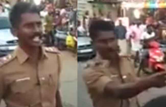 TN Cop Who Dared Protestors to Attack Buses During Kerala 'Hartal' - Mohan Iye