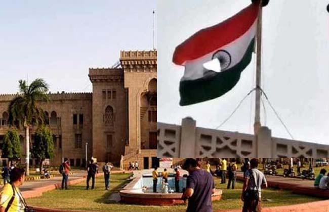 The national flag in the Osmania University is a shame