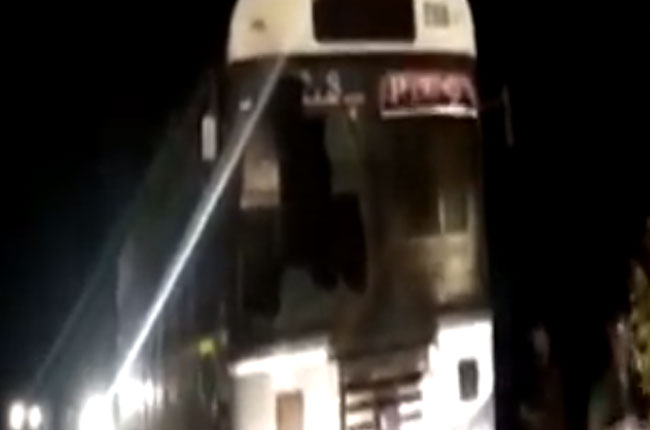 Maoists Fire to the RTC Bus of Telangana
