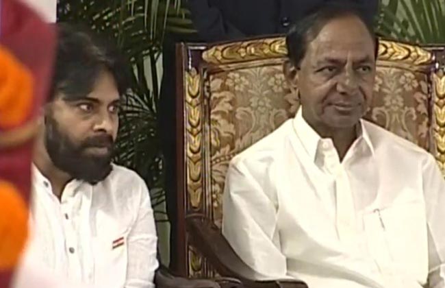 At Home in Raj Bhavan: attend KCR,Pawan Kalyan