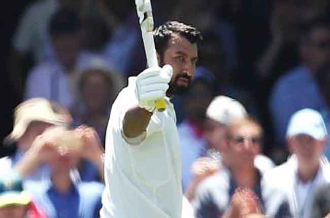 cheteshwar walks back after scoring Team India AUS vs IND | 10TV