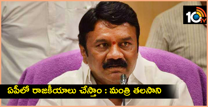 ఏపీలో రాజకీయాలు చేస్తాం : మంత్రి తలసాని ఏపీలో రాజకీయాలు చేస్తాం : మంత్రి తలసాని