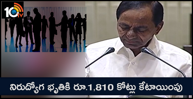 నిరుద్యోగ భృతికి రూ.1,810 కోట్లు కేటాయింపు నిరుద్యోగ భృతికి రూ.1,810 కోట్లు కేటాయింపు