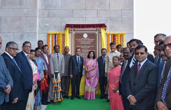 CJI Ranjan Gogoi lays foundation stone for AP HC