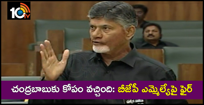 Chandrababu got Angry:  Fire on BJP MLA 