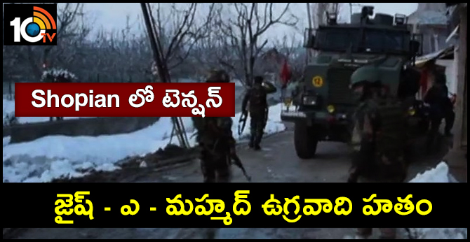 Shopian లో టెన్షన్ : జైష్ – ఎ – మహ్మద్ ఉగ్రవాది హతం Shopian లో టెన్షన్ : జైష్ – ఎ – మహ్మద్ ఉగ్రవాది హతం