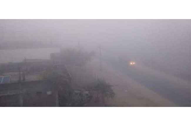 telangana villages covered dense fog