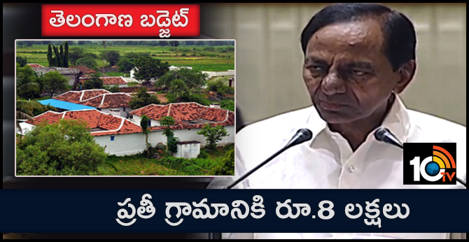Rs.8 Lakhs aid for Every Village in Telangana State