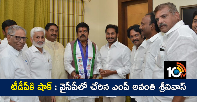 avanthi srinivas joined in ysrcongress party