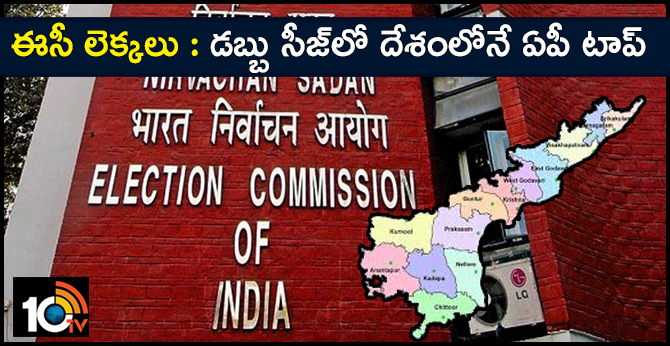 ఈసీ లెక్కలు : డబ్బు సీజ్లో దేశంలోనే ఏపీ టాప్ ఈసీ లెక్కలు : డబ్బు సీజ్లో దేశంలోనే ఏపీ టాప్