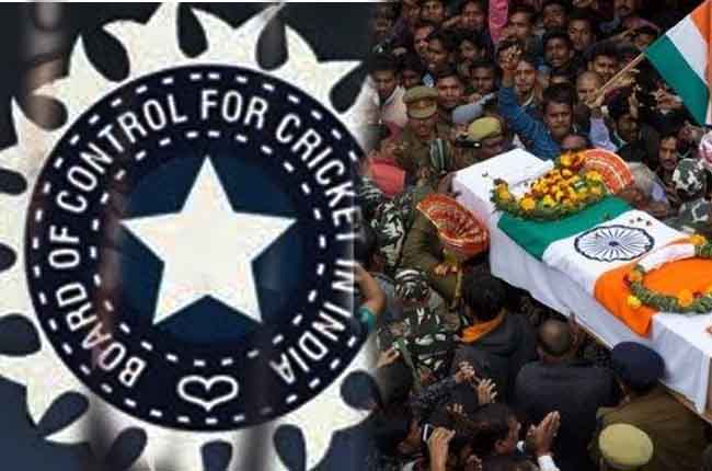 pulwama martyrs : BCCI Donates RS 20 Crores
