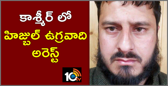 Hizbul terrorist arrested, arms and ammunition recovered: J&K