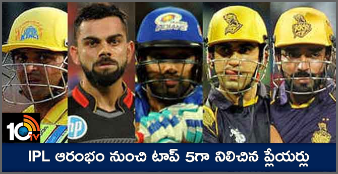 IPL TOP 5 SCORERS