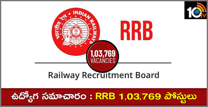 Railway RRB Group D Notification 1,03,769 posts