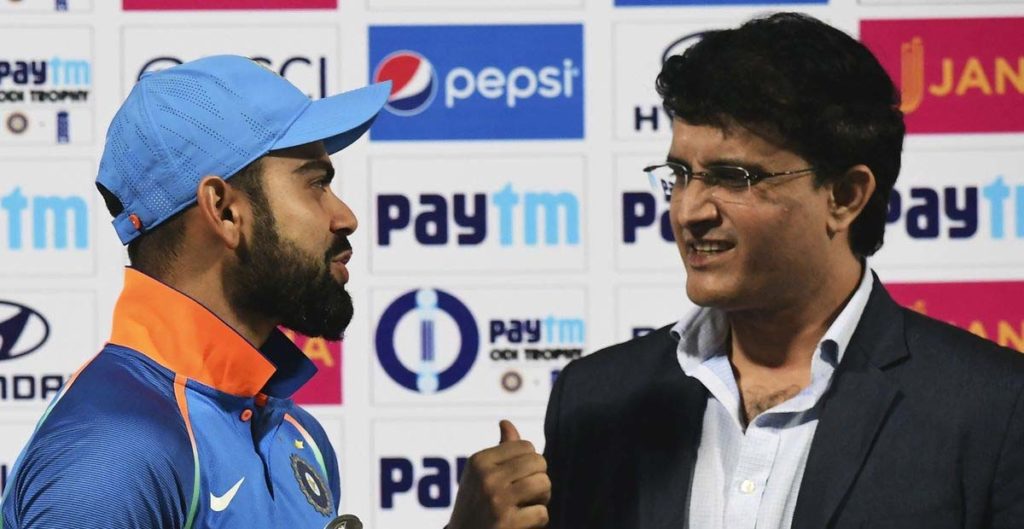 sourav ganguly giving a alert to virat kohli