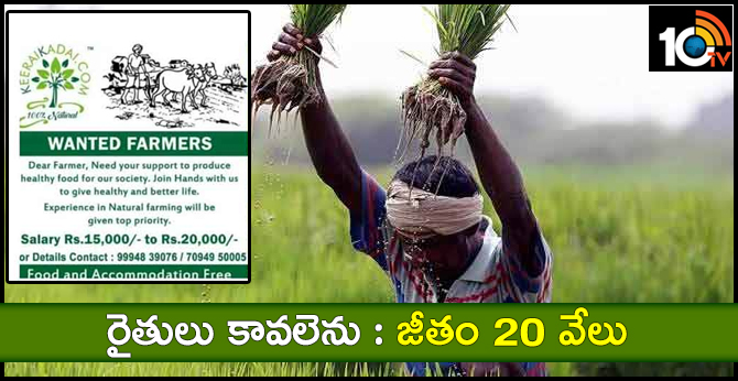 Keerai Kadai : Wanted Farmers Need Your Support To Produce Healthy Food For Our Society