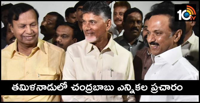 AP CM Chandrababu Naidu to campaign for DMK , Congress in Tamil Nadu