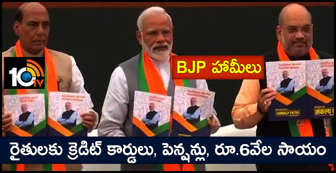 BJP Election Manifesto 2019 Pension For Small Farmers
