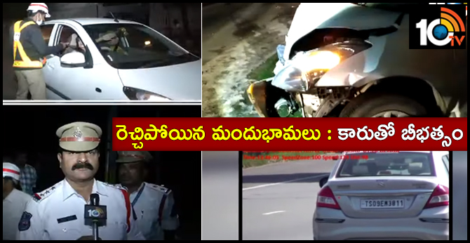 hyderabad drunken women rash driving