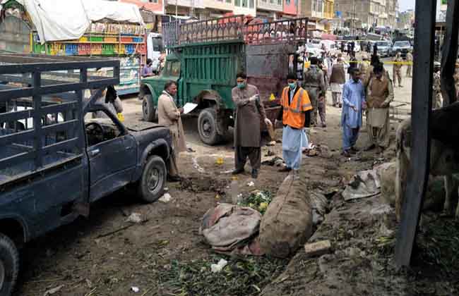 Heavy blast in Quetta Market in Pakistan ..
