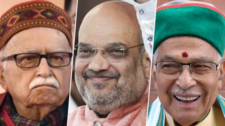 BJP President Amit Shah visits senior BJP leaders Murli Manohar Joshi  and LK Advani