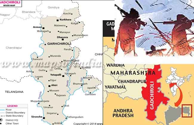 Maoists landmine blowsting at polling booth in Maharashtra  Gadchiroli district