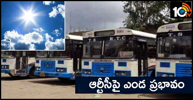 ఆర్టీసీపై ఎండ ప్రభావం ఆర్టీసీపై ఎండ ప్రభావం