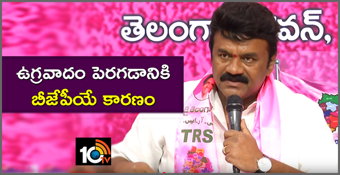 Telangana Minister Thalasani Srinivas Yadav fire on bjp