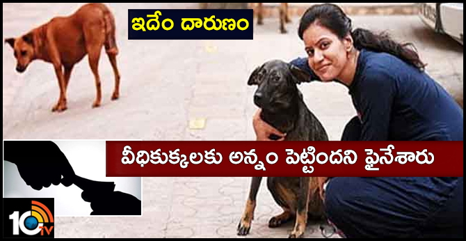 The woman who fed the street dogs was fined Rs.3.6 lakh by Housing society