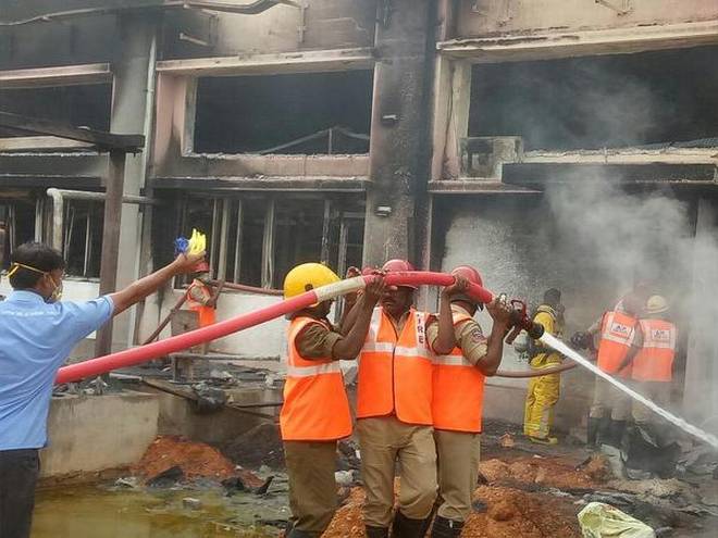 fire accident in chittor collectorate