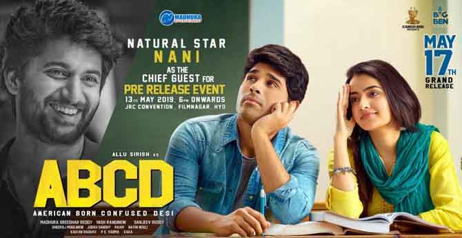 Natural Star Nani To Grace ABCD Pre-Release Event On May 13th