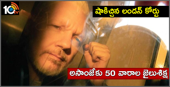 WikiLeaks founder Julian Assange sentenced to 50 weeks in jail for skipping bail