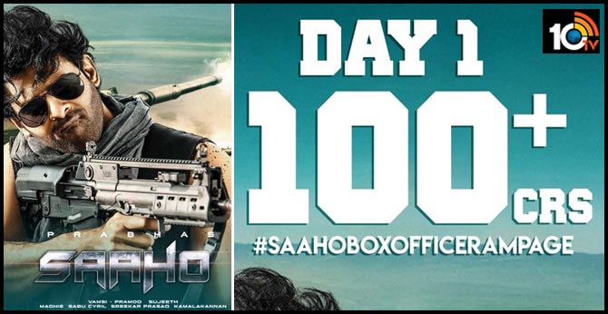 Saaho Grossed more than 100 cr alone in india