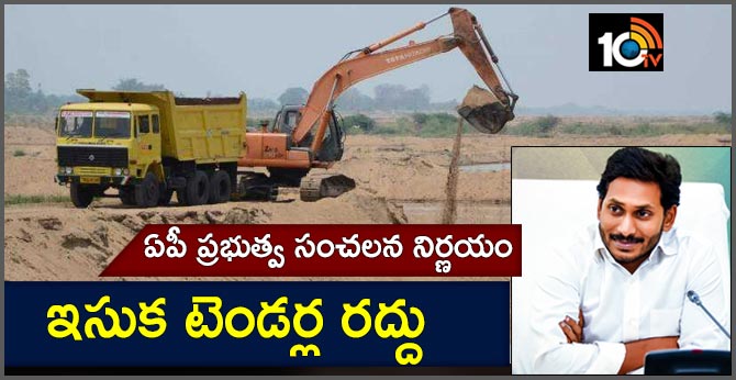 Sand Tender Cancel Andhra Pradesh