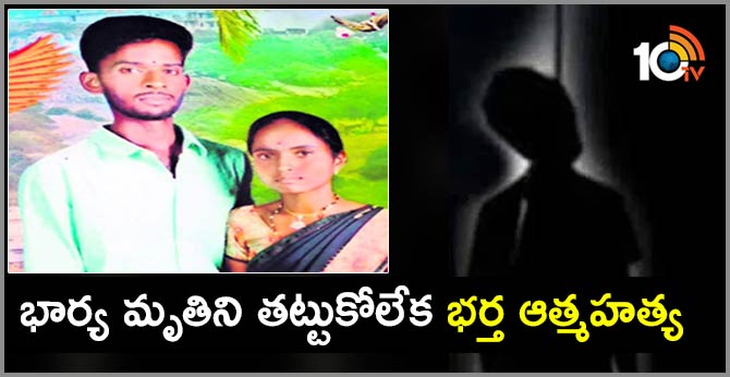 భార్య మృతిని తట్టుకోలేక భర్త ఆత్మహత్య భార్య మృతిని తట్టుకోలేక భర్త ఆత్మహత్య