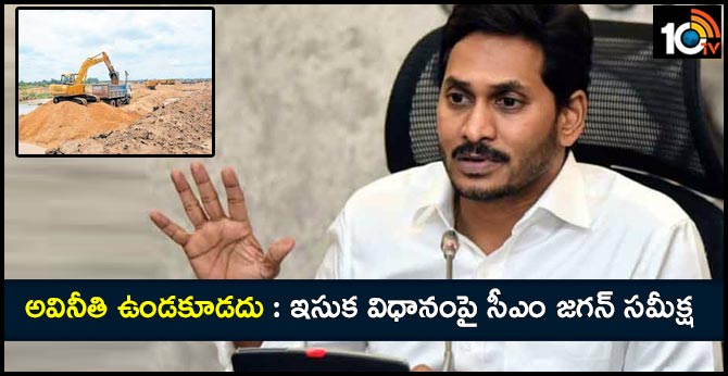 CM Jagan Review Meeting On Sand