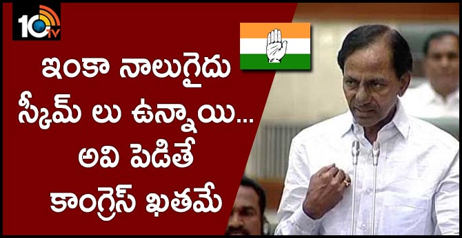 CM KCR fires over Congress leaders
