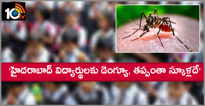 ‘హైదరాబాద్ విద్యార్థులకు డెంగ్యూ, తప్పంతా స్కూళ్లదే’ ‘హైదరాబాద్ విద్యార్థులకు డెంగ్యూ, తప్పంతా స్కూళ్లదే’