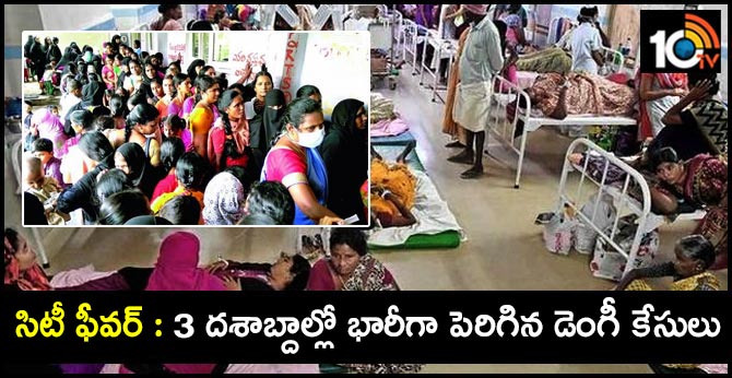 సిటీ ఫీవర్ : 3 దశాబ్దాల్లో భారీగా పెరిగిన డెంగీ కేసులు సిటీ ఫీవర్ : 3 దశాబ్దాల్లో భారీగా పెరిగిన డెంగీ కేసులు