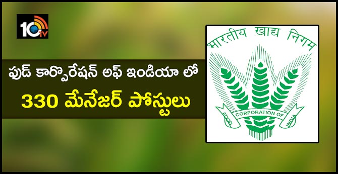 FCI Manager Recruitment 2019 - 330 Vacancies Open
