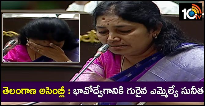 MLA Sunitha emotion On Telangana Assembly