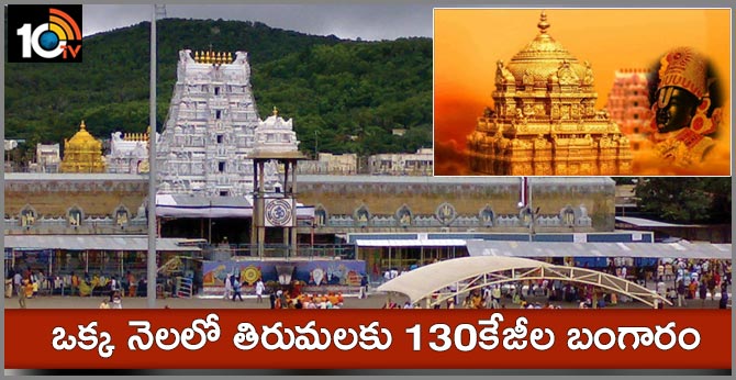 Golden devotion: Tirumala gets record 130 kg yellow metal in July