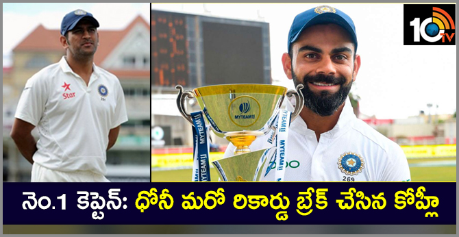 Virat Kohli surpasses MS Dhoni to become India's most successful Test captain