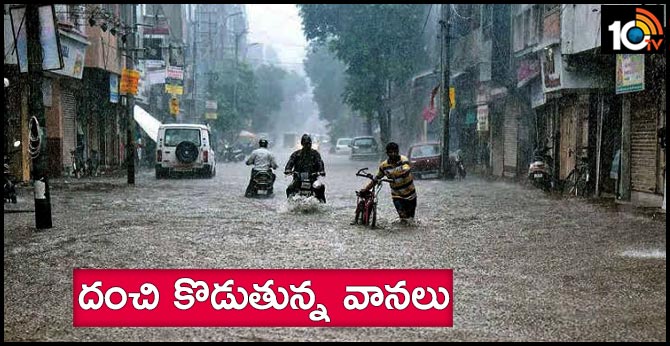 Heavy rains in Telugu states