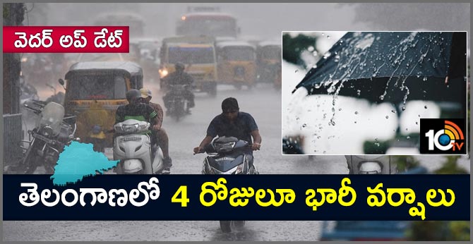 Heavy rain forecast for Telangana
