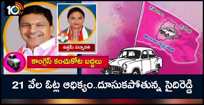 Huzurnagar by-election held the 11th round of 21 thousand votes Lead Saidi Reddy