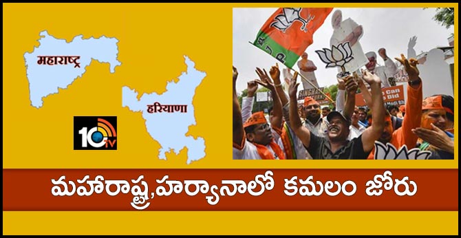 poll counting continue in maharashtra,haryana